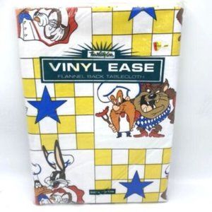NEW Town & Country Vinyl Ease Tablecloth Looney Tunes 52" x 70" Oblong Vtg